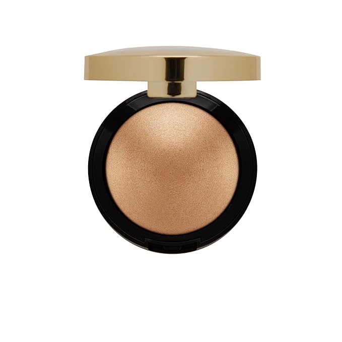 Milani Highlighter Makeup - Baked Contour Powder & Face Highligher, Made in Italy - Champagne D'Oro