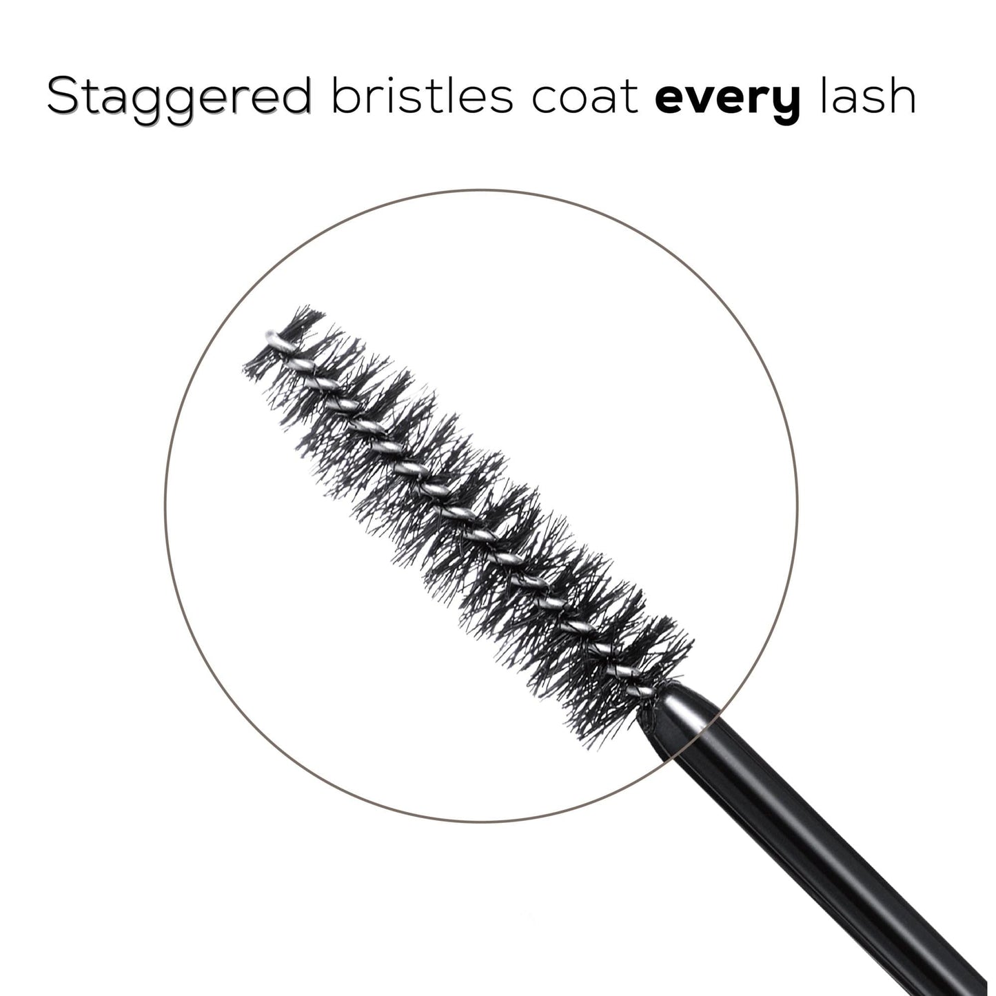 bareMinerals Lashtopia Mega Volume Mineral-Based Black Mascara, 10X More Volume, Whipped Mousse-Like Formula, Fanned-Out Fullness, Nourishes & Conditions Lashes, Clump- & Flake-Resistant, Vegan