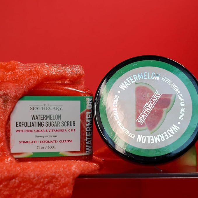 Body Scrub, Exfoliating-Nourishing-Refreshing-Smoothing Body Care 21 oz. (21 oz, Watermelon)