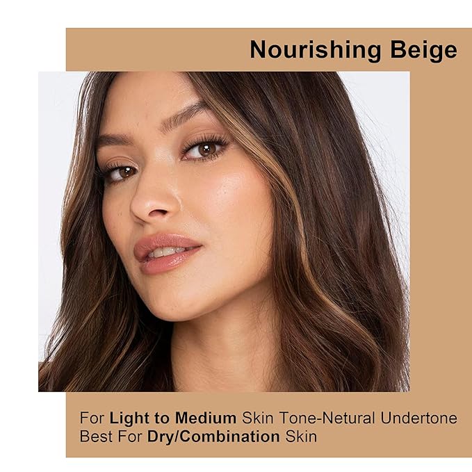 FV Dewy Foundation, Hydrating Formula & Medium Coverage, Waterproof, Long Lasting, Lightweight Liquid Foundation, Ideal For Dry/Combination Skin, 30g, Nourishing Beige