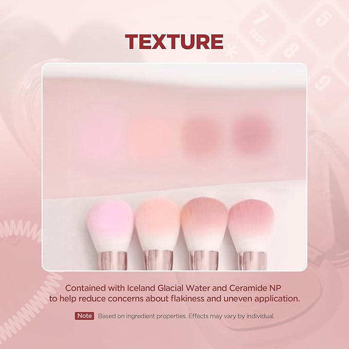 lilybyred Luv Beam Blur Cheek | Heart-Shaped Korean Powder Blush, Silky Texture, Lightweight, Soft Blurring Matte Finish, Long-Lasting, Natural Flush, Cozy Cotton Scent, 0.15 oz. (02 Blurry Peach)