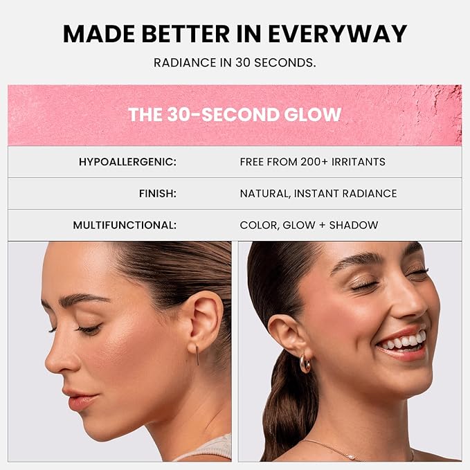 Phase Zero Makeup Powder Blusher - "Tantrum" - 4g / 0.141oz - Pigmented, Buildable, Lightweight Powder Blush for a Radiant, Healthy, Natural Glow. Versatile Shades - Pink, Coral, Peach & Golden Hues