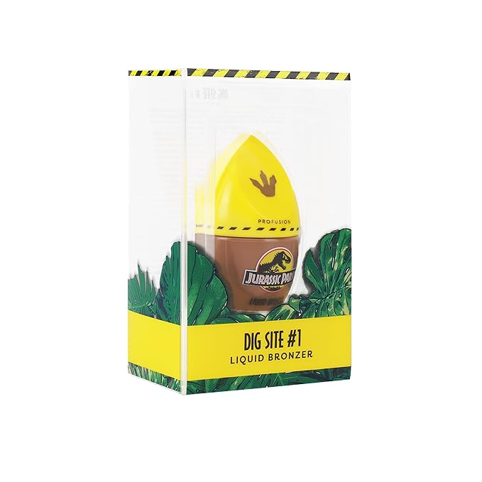 Profusion Cosmetics Jurassic Park Radiant Liquid Bronzer, Natural Glow Enhancer, Highly Pigmented Formula Vitamin-Infused Glow for Natural Radiance Face Makeup, Sheer to Medium Coverage (DIG SITE #1)