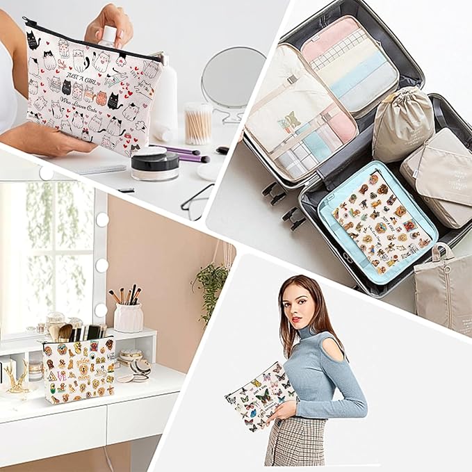 Birthday Gifts for Teenage Girls, Golden Retriever Makeup Bag, Dog Lovers Gifts for Girls Women, Golden Retriever Gifts for Christmas for Her, Sister, Daughter, Women