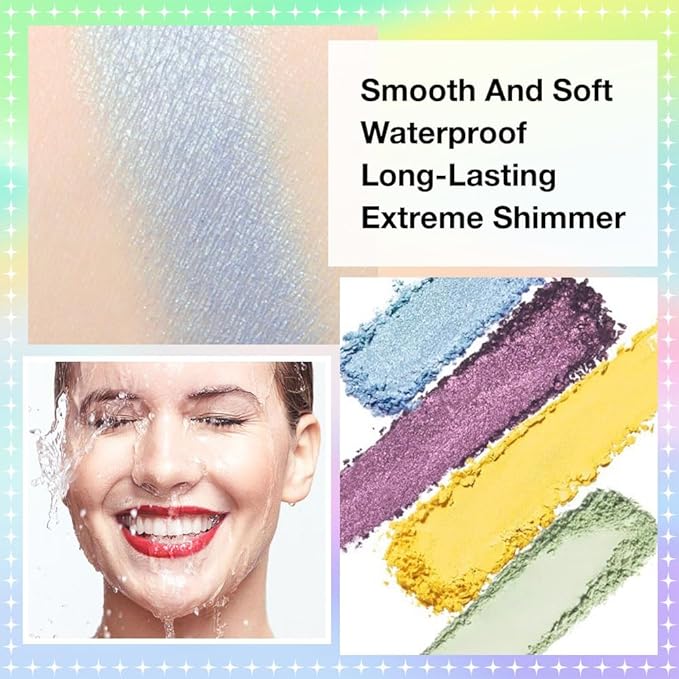 16 Colors Eyeshadow Palette,Matte&Glitter&Shimmer Eyeshadow Makeup,Naturing-Looking,High Pigment Waterproof Eye Shadow Palette Makeup, 100% Cruelty-free (01#Green Series)