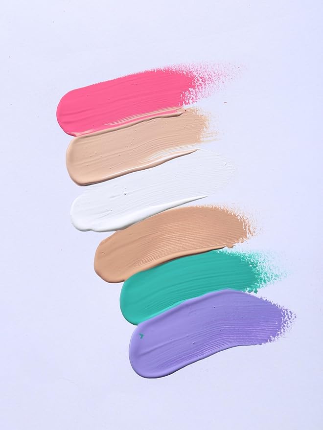 MAEPEOR Matte Eyeshadow Primer 6 Colors Prevent Oily Lids and Creasing Eye Primer Base Long-lasting Waterproof & Smudgeproof Eye Primer Makeup for All Shadows (Dark)