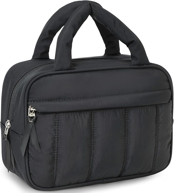 Makeup Bag for Women Cosmetic Bag Large Make Up Organizer Travel Toiletry Bags Waterproof Zipper Tote Pouch Purse for Girls