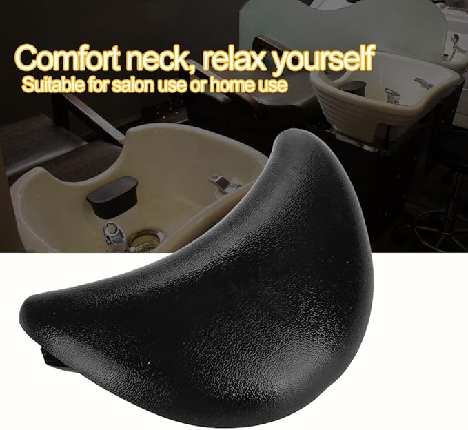 Salon Neck Pillow for Hair Wash Basin Hairdressing Salon Spa Silicone Neck Support Hair Washing Neck Rest Suction Pillow Shampoo Bowl Gel Pillow Headrests Cushion, Black