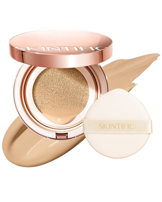 Cushion Foundation | Cover All Perfect Air Cushion | SPF 35 PA++++ | Oil-Control Waterproof Fondation Sweatproof Matte Finish Poreless Foundation Flawless BB Cream CC Makeup