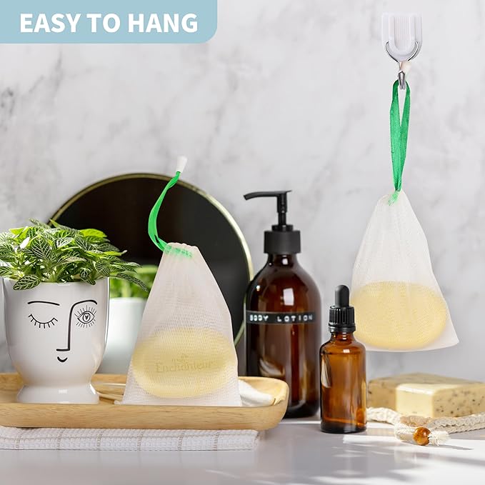 150 Pcs Mesh Soap Bags For Soap Bars, Handmade Bubble Mesh Bags with Drawstring, Exfoliating Shampoo Bag for Foaming and Drying (Multicolor)