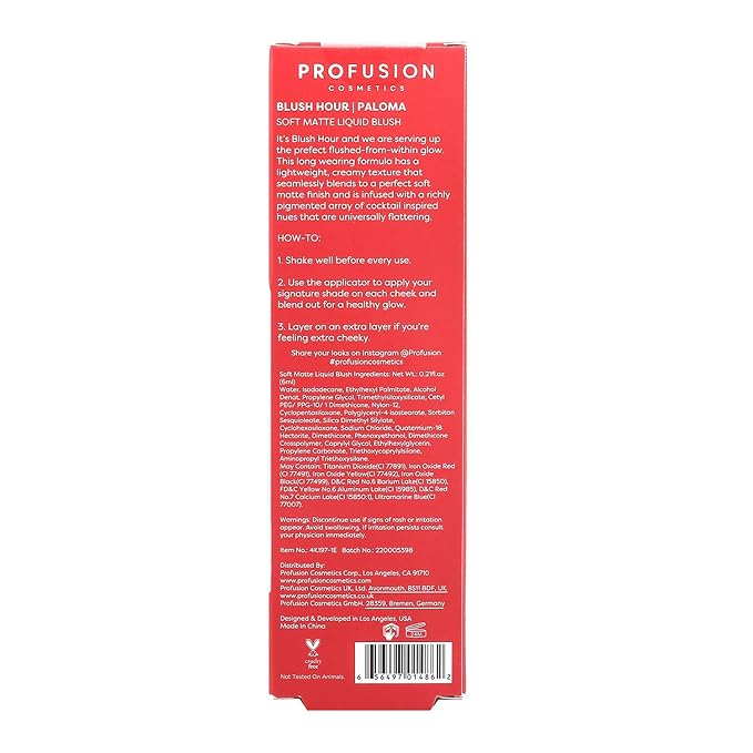 Profusion Cosmetics BLUSH HOUR LIQUID CREAM BLUSH (Bellini, 1)