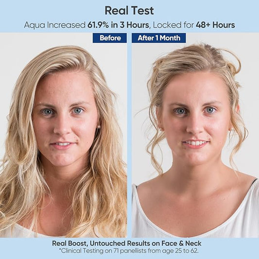 Hyaluronic Acid Serum for Face with Vitamin B5, C, E & Niacinamide, Hydrating & Plumping Face Serum for Sensitive Skin, Fragrance-Free 2 Fl Oz