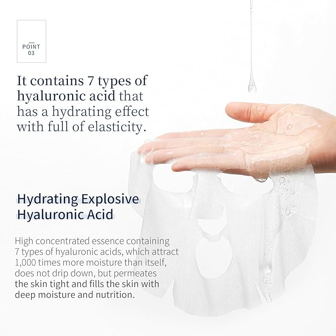 WELLDERMA Sapphire Collagen Hydro Essential Mask, 10 Sheets – Moisturizing & Soothing Sheet Mask with Collagen & Ceramide, 1.01 fl.oz (30mL) x 10ea