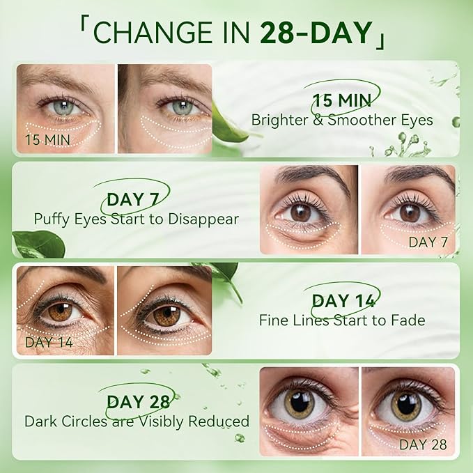 Aloe Vera Under Eye Mask, 60PCS Under Eye Patches for Dark Circles and Puffiness, Reduce Wrinkles and Fine Lines Undereye Patches