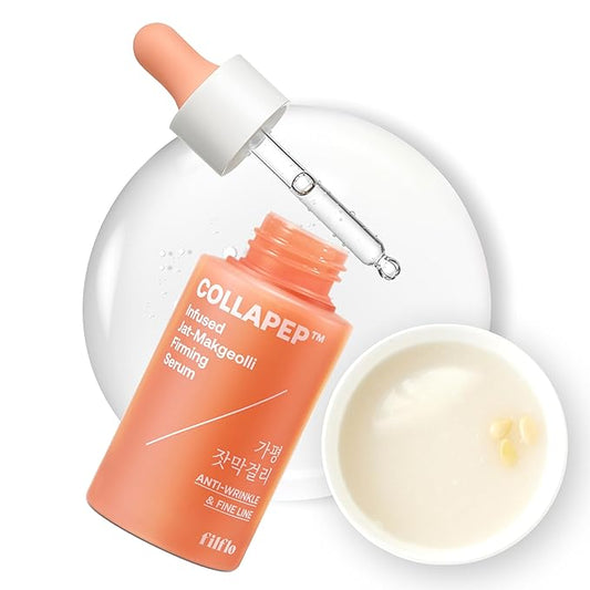 Collapep Infused Jat-Makgeolli Firming Serum, Korean Traditional Fermented Ingredients, Nourishing, Hydrating Serum for Fine Lines, Pore and Rough Skin, Korean Skin Care, 1.52 Fl Oz