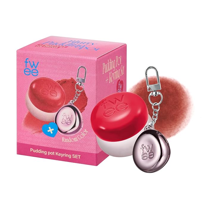 Blurry Pudding Pot + Keychain SET | Airbrushed Blush & Lip, Buildable Pigment, Long-lasting, Lightweight, Easy to Blend, Natural Soft Matte Finish Makeup – Fav (Tanned Brown) | 0.17 oz