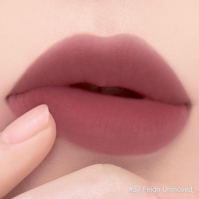 BBIA Last Velvet Lip Tint - Soft & Creamy Matte Finish Lip Stain, Blur Effect with Velvety Texture, Long-Lasting, High Pigment, Lightweight, Non-Drying, Korean Lip Makeup (37 FEIGN UNMOVED)