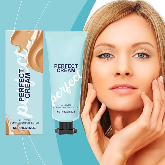 Supreme CC Waterproof Concealer Cream, Creme All-Over Complexion Perfector, Hydrating Full Coverage Concealer, Long-Lasting CC Cream Foundation, Transfer-Resistant Skin Tint