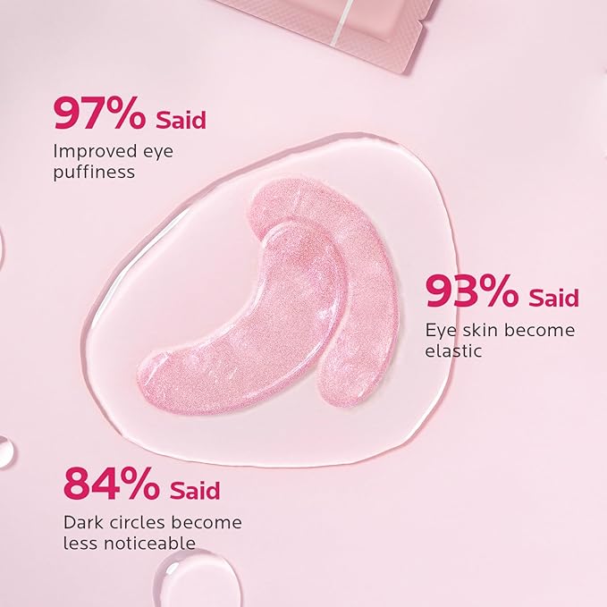 ZealSea 8 Pairs Under Eye Masks for Dark Circles and Puffy Eyes - Hydrating Eye Patches, Gel Eye Patches Eye Bags Treatment for Women - Cling to Eye Moisturizing Lighten Fine Lines