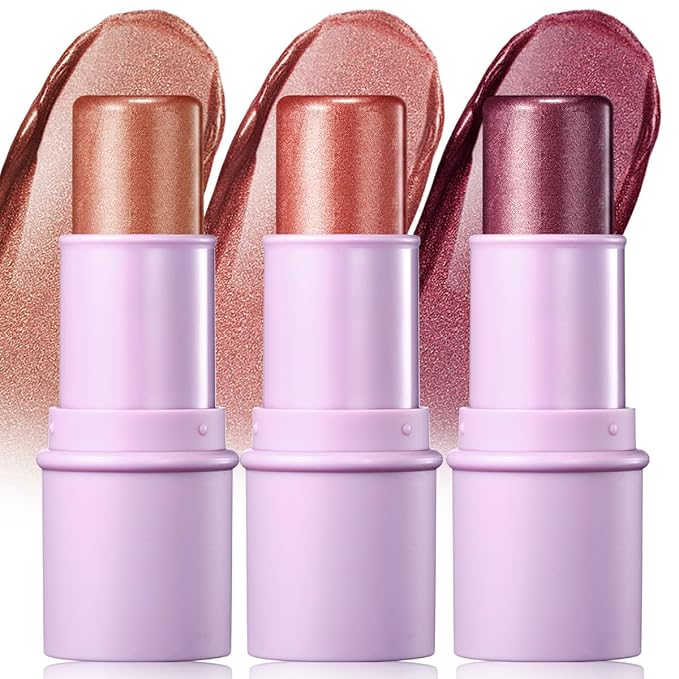 3PCS Cream Blush Lip Stick Makeup Set for Girls and Women #T Blush Set