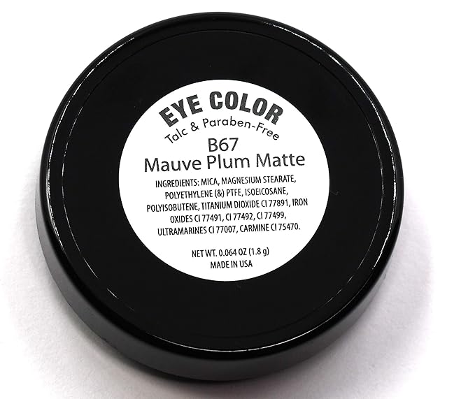 Mauve Plum Matte Satin Velvet Pink Rose Purple Red Opaque Pressed Powder Single Vegan Eyeshadow; Talc, Paraben & Cruelty Free