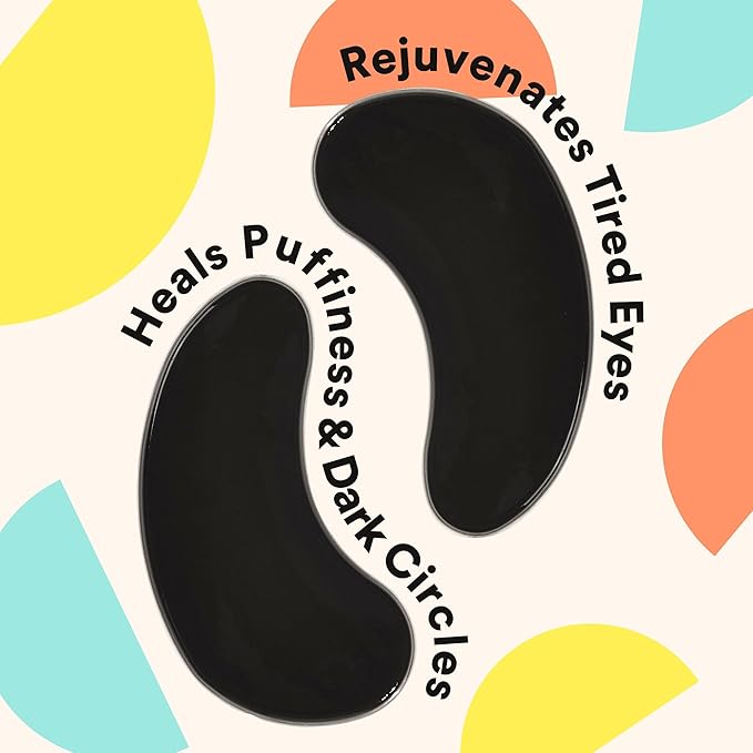 BLAQ Award Winning Under Eye Patches for Dark Circles and Puffiness, Under Eye Mask with Red Algae and Activated Charcoal, Vegan and Cruelty-Free Under Eye Masks, 15-Pack, Hyaluronic Acid Bright Eyes