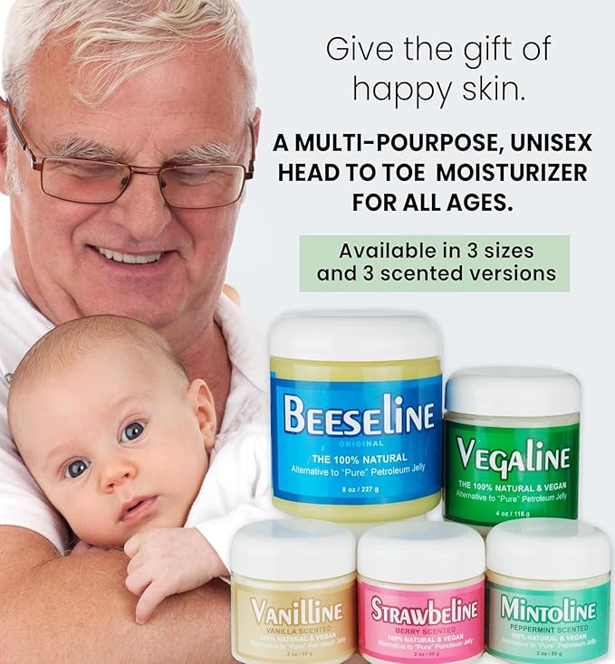 Beesalene Original Unpetroleum - 100% Natural & Hypoallergenic Alternative to Petroleum Jelly - Lips, Hands, Baby, Makeup Remover and More (2 Ounce)