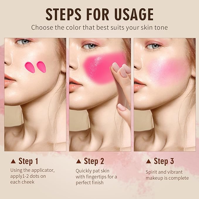 LaMu'S COSMETICS Soft Pinch Weightless Liquid Blush, Long-Lasting Beauty Natural Waterproof Face Liquid Blush For All-Day Wear (Lucky-Hot Pink, 0.25fl.oz/7.5ml)