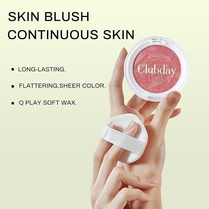 Classic Color Marbleized Blush Highlighting Face Power Blush Gifts for Women Long Lasting Glowing, Smooth, Blendable Fit For All Skin Tones,0.12 Oz-04
