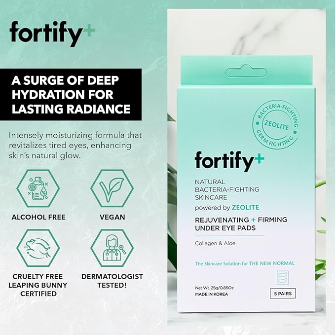 9-in-1 Korean Under Eye Pads with Zeolite - Anti Dark Circles & Puffy Eyes Treatment, Dermatologist Tested - Hydrating & Anti-Aging Eye Patches - Natural Clean Beauty - 10 Pairs