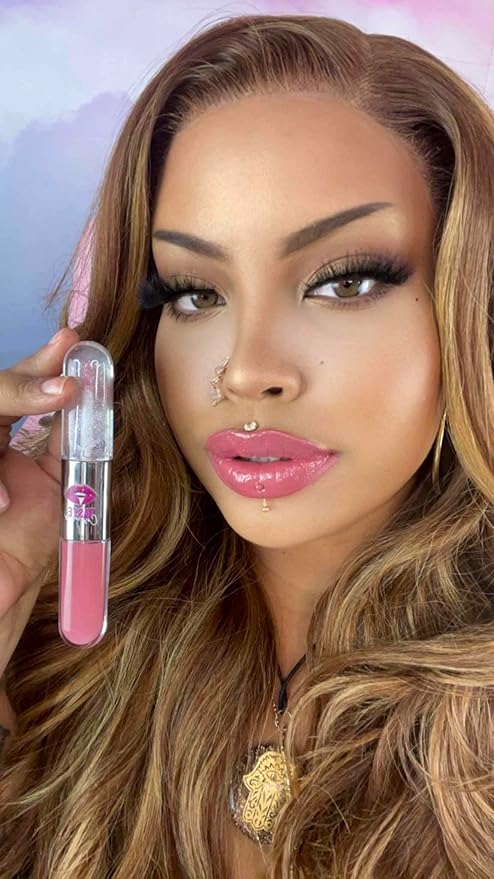 2-in-1 24 Hour Lipstain and Lipgloss Long lasting hydrating lipgloss lips (Miss Independent)