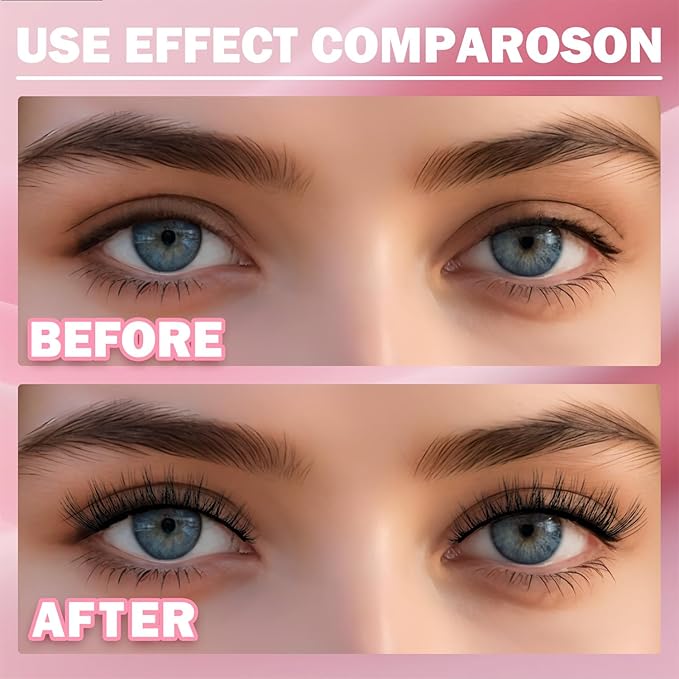 3D Fluffy Strip Lashes - Ultra Soft & Natural Looking False Eyelashes for Instant Volume | Easy to Apply, Reusable