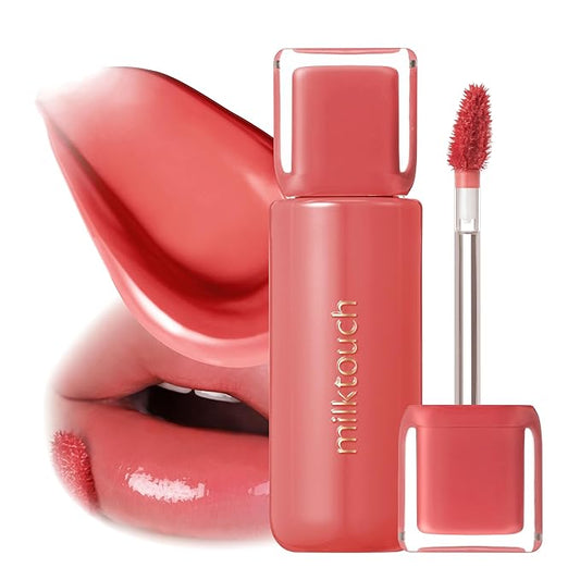 MILKTOUCH Jelly Lip Glow Tint - Hydrating Lip Gloss with Long-Lasting Moisture, Lip Stain, Lightweight, Radiant Shine, Perfect for Daily Use, Korean Lip Oil (07 Autumn Peach)