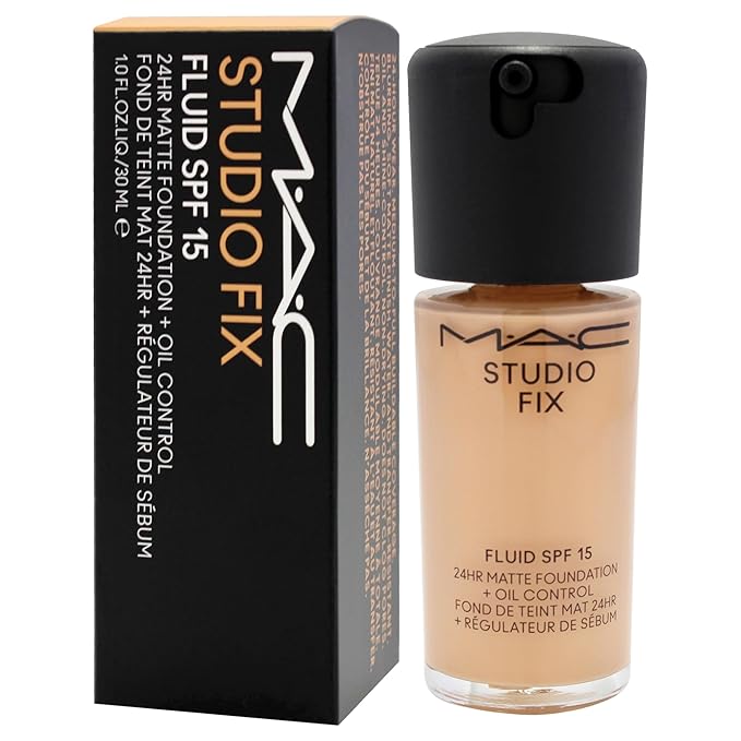 Studio Fix Fluid SPF 15 24Hr Matte Foundation Plus Oil Control - NC35 by MAC for Women - 1 oz Foundation