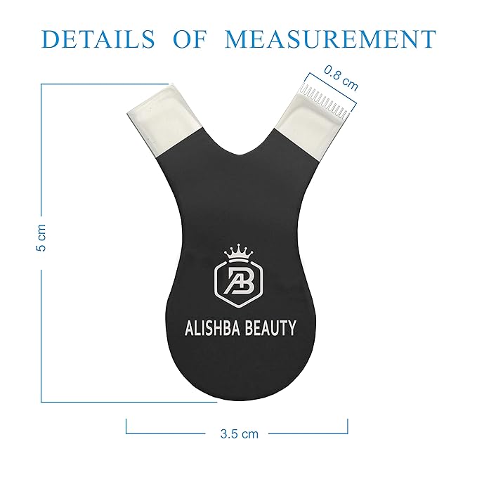 ALISHBA BEAUTY STAINLESS STEEL EASY LIFT Y-COMB SHAPE LASH LIFT BRUSH LASH LIFT PERM TOOL, TINT TOOL, EYELASH LIFT & MAKEUP BEAUTY TOOL FOR LASH GRAFTING YCOMB TOOL (BLACK)