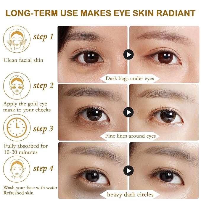 30 Pairs 24k Gold Eye Mask and Lip Masks,Reducing Fine Lines Dark Circleeye Patches, Pink Lip Mask and Collagen Gel Eye Patch for Puffy Eyes Birthday Gifts for Women Travel Essentials