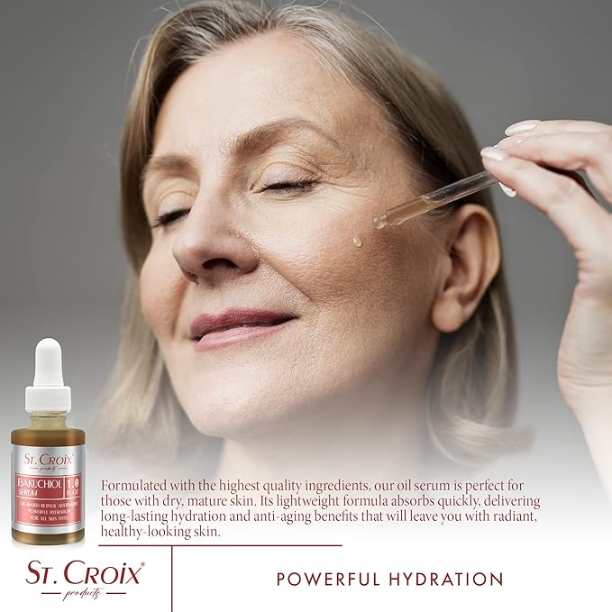 Bakuchiol Face & Body Serum – Vitamin C & E Infused, Odorless, Hydrating Anti-Aging Oil – Gentle Retinol Alternative for Radiant, Youthful Skin - 1 oz