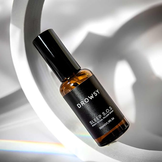 DROWSY Sleep SOS Pillow Spray. Instantly Elevate Your Sleep Experience. Long-Lasting & Effective Formula. 6 Months Worth in one Tiny Bottle.