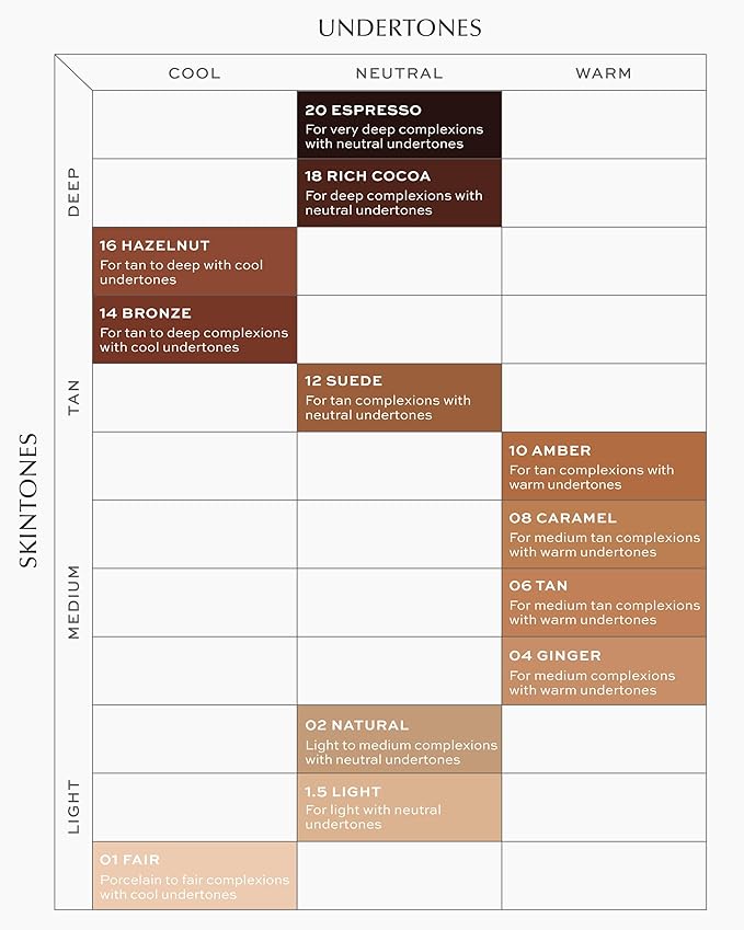 MAKE Beauty Diffusion Dew Skin Tint. Sheer to Medium Coverage Radiant Finish. Blurring, Smoothing, and Brightening for Glowing Complexion. Enhanced with Niacinamide and Adenosine. Tan 06