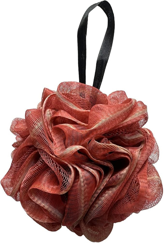 Large Exfoliating Loofah Puff Loufas Lofa Sponges Shower Loufah, Loafas Shower Scrubby Bath Pouf Sponge for Body - WineRed 50g