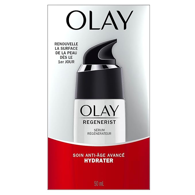 Olay Serum, Regenerist Light Gel Face Mousturizer, Fragrance-Free - Anti-Aging, Anti-Wrinkle, Hydrating, Firming, Smoothening, Improves Fine Lines and Elasticity - Amino Peptide Complex, 1.7 oz