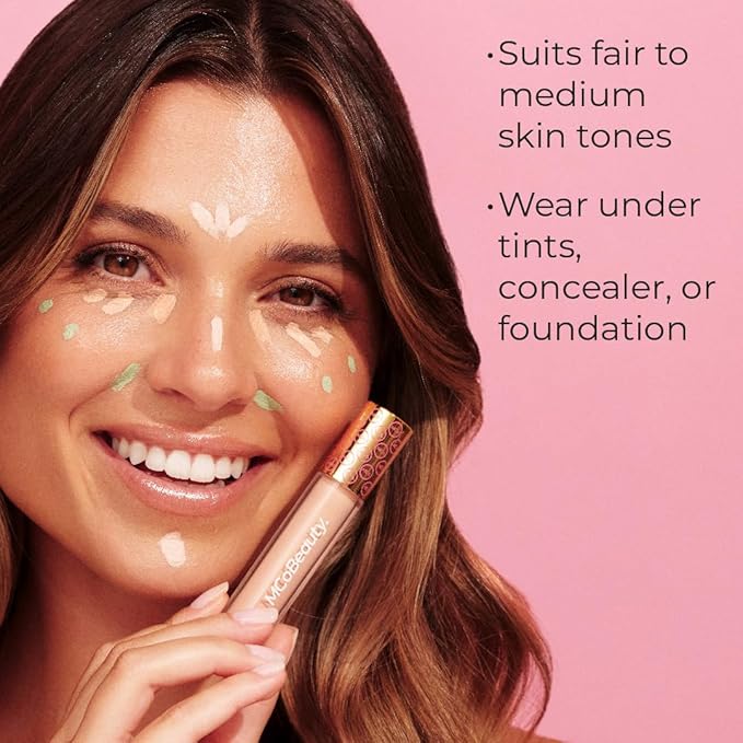 MCoBeauty 4-IN-1 Colour Corrector, Pink, Brighten, Hydrate, Conceal & Correct, Vegan, Cruelty Free Cosmetics