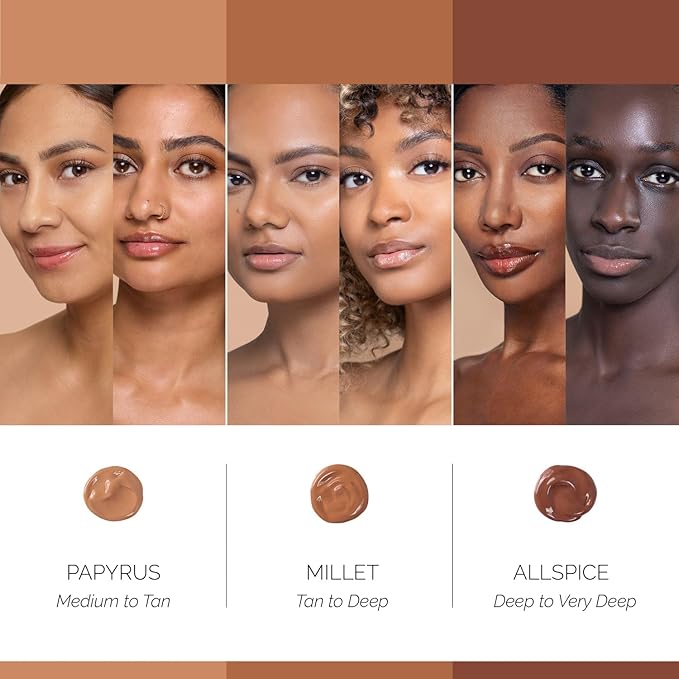 OFIR Sheer Skin Hydrating Tinted Moisturizer | Makeup Tinted Moisturizer | Breathable, Lightweight Hydration | Skincare | Vegan, Sheer Coverage, Evens Complexion | Allspice - Deep to Very Deep 1 FL OZ