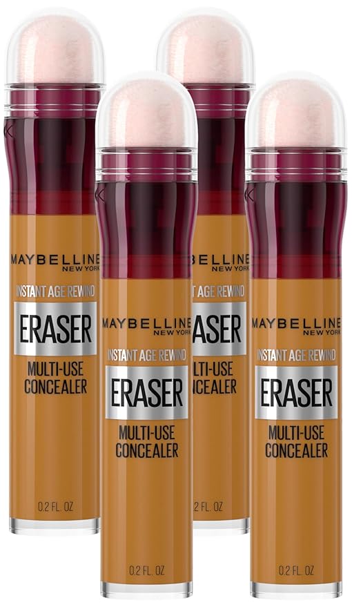 Maybelline Instant Age Rewind Eraser Dark Circles Treatment Multi-Use Concealer, 146.5, 1 Count (Packaging May Vary) (Pack of 4)