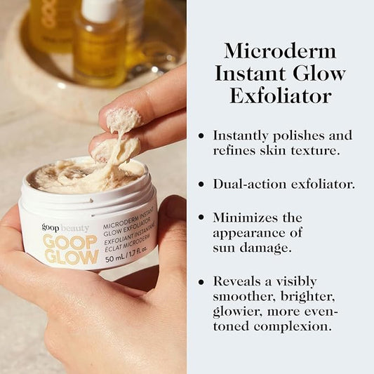 goop Beauty Microderm Exfoliator & Sleep Milk Serum Bundle