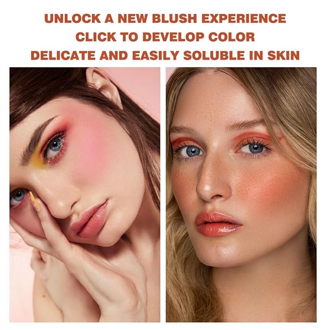 MAEPEOR Cream Face Blush 8 Color Lightweight Smooth Natural Look Matte Face Blush Long-Lasting Buildable Blusher for Cheeks (101 Freesia)