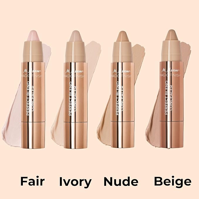 M. Asam MAGIC FINISH Perfect Blend Concealer Ivory (0.1 Oz) - concealer perfects & conceals blemishes & imperfections, make-up with adjustable coverage & instant blur effect, vegan
