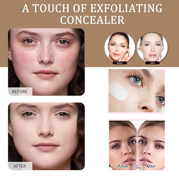 Foundation 4 in 1 - Medium Spectrum with SPF 50+ Inspired, Hydrating Color Changing Foundation Makeup Liquid - Longwearing & Waterproof for Sport, Dancing (Natural Color)