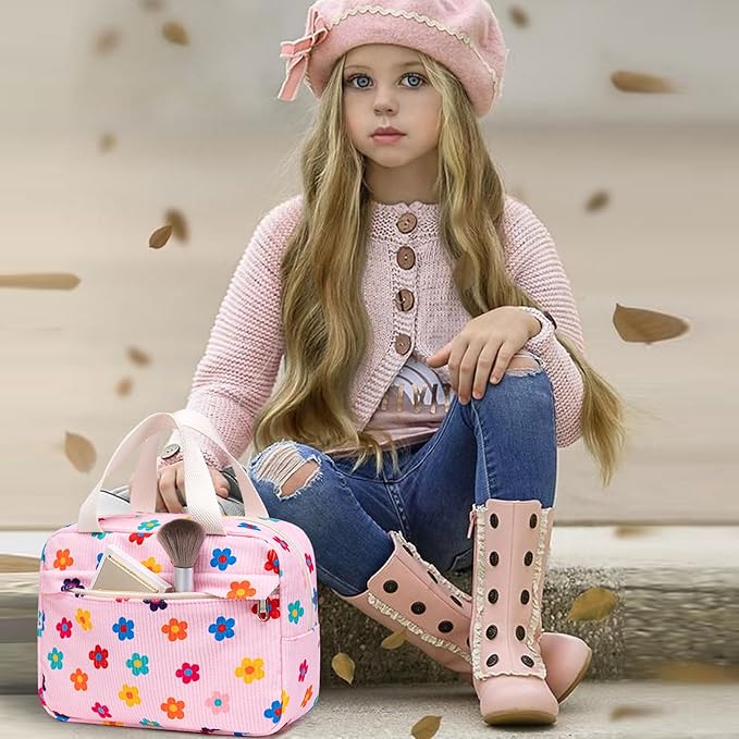 Makeup Bag for Women Cosmetic Bag Large Make Up Organizer Travel Toiletry Bags Waterproof Zipper Tote Pouch Purse for Girls