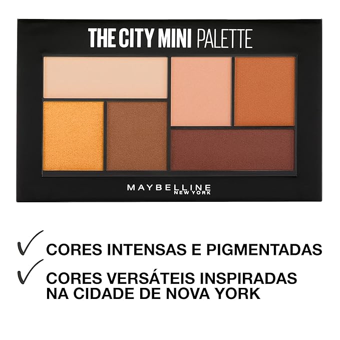 Maybelline New York The City Mini Eyeshadow Palette Makeup, Hi-Rise Sunset, 0.14 oz.